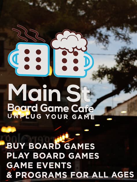 board game cafe|Main Street Board Game Cafe.